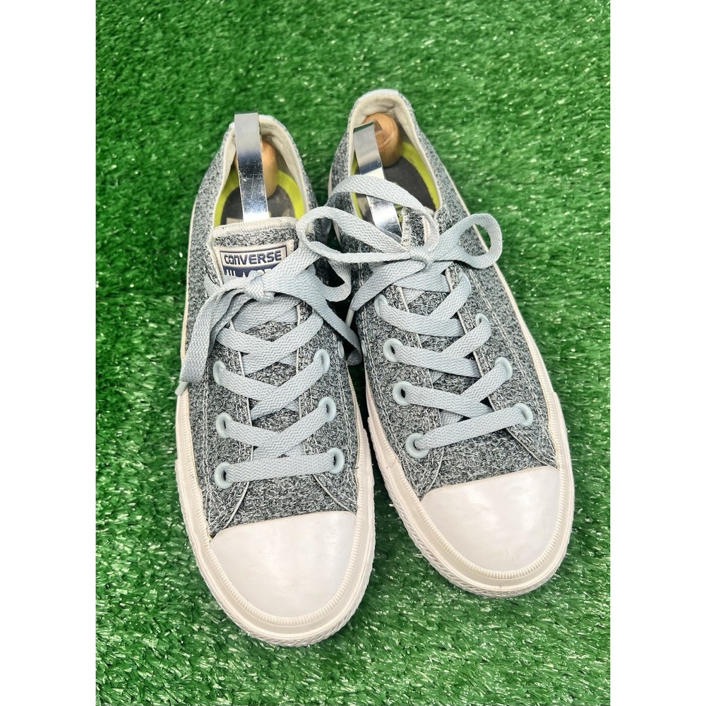 Converse All Star Chuck Taylor II SZ 6 Women's Grey Knitted Low Top Sneakers
